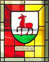 Glasfenster Riedisheimer Wappen